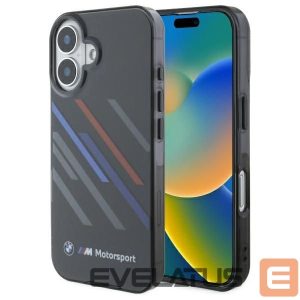 Muu telefoni lisavarustus BMW  BMW Motosport IML Random Stripes iPhone 16 Plus Case - Black 