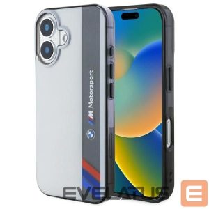 Muu telefoni lisavarustus BMW  BMW Motosport IML Vertical Stripe iPhone 16 Case - Gray 