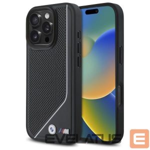 Muu telefoni lisavarustus BMW  BMW M Perforated Twisted Line MagSafe case for iPhone 16 Pro - black 