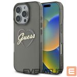 Muu telefoni lisavarustus Guess  Guess IML Heart Case for iPhone 16 Pro - Black 