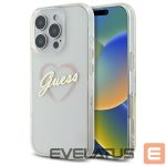 Muu telefoni lisavarustus Guess  Guess IML Heart Case for iPhone 16 Pro - Transparent 