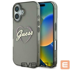 Muu telefoni lisavarustus Guess  Guess IML Heart Case for iPhone 16 Plus - Black 