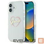Muu telefoni lisavarustus Guess  Guess IML Heart Case for iPhone 16 plus - Transparent 