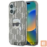 Muu telefoni lisavarustus Karl Lagerfeld  Karl Lagerfeld IML Karl Head Electroplated iPhone 16 Case - Black 