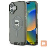 Muu telefoni lisavarustus Karl Lagerfeld  Karl Lagerfeld IML Metal Karl Head MagSafe iPhone 16 Plus Case - Black 