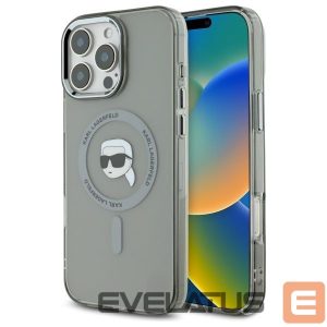 Muu telefoni lisavarustus Karl Lagerfeld  Karl Lagerfeld IML Metal Karl Head MagSafe Case for iPhone 16 Pro Max - Black 
