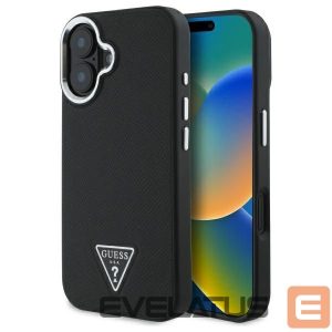 Muu telefoni lisavarustus Guess  Guess Grained Triangle MagSafe case for iPhone 16 - black 