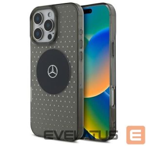Muu telefoni lisavarustus Mercedes-Benz  Mercedes MB Case Star Pattern for iPhone 16 Pro - Black 