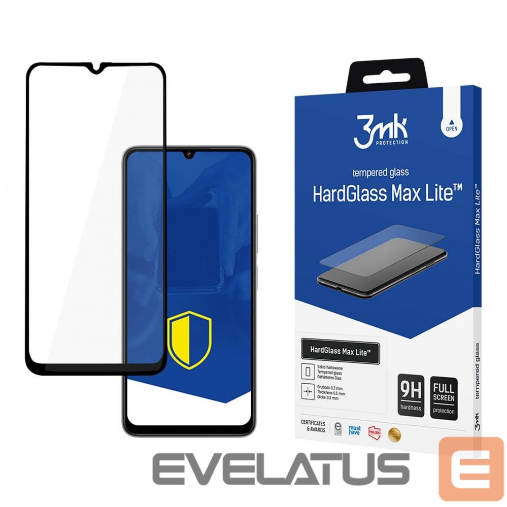 Muu telefoni lisavarustus 3MK Tempered glass 3mk HardGlass Max Lite with black frame for Xiaomi Redmi 13C 5G