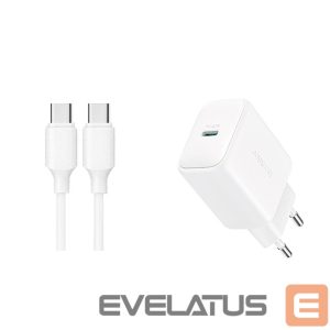 Adaptrid Joyroom  Joyroom JR-TCF20 wall charger with a USB-C connector with a power of up to 20W (with USB-C / USB-C cable) 