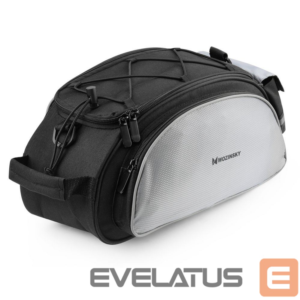 Jalgratta tarvik Wozinsky Wozinsky Bike Pannier Bag with Shoulder Strap 13L Black (WBB1BK)