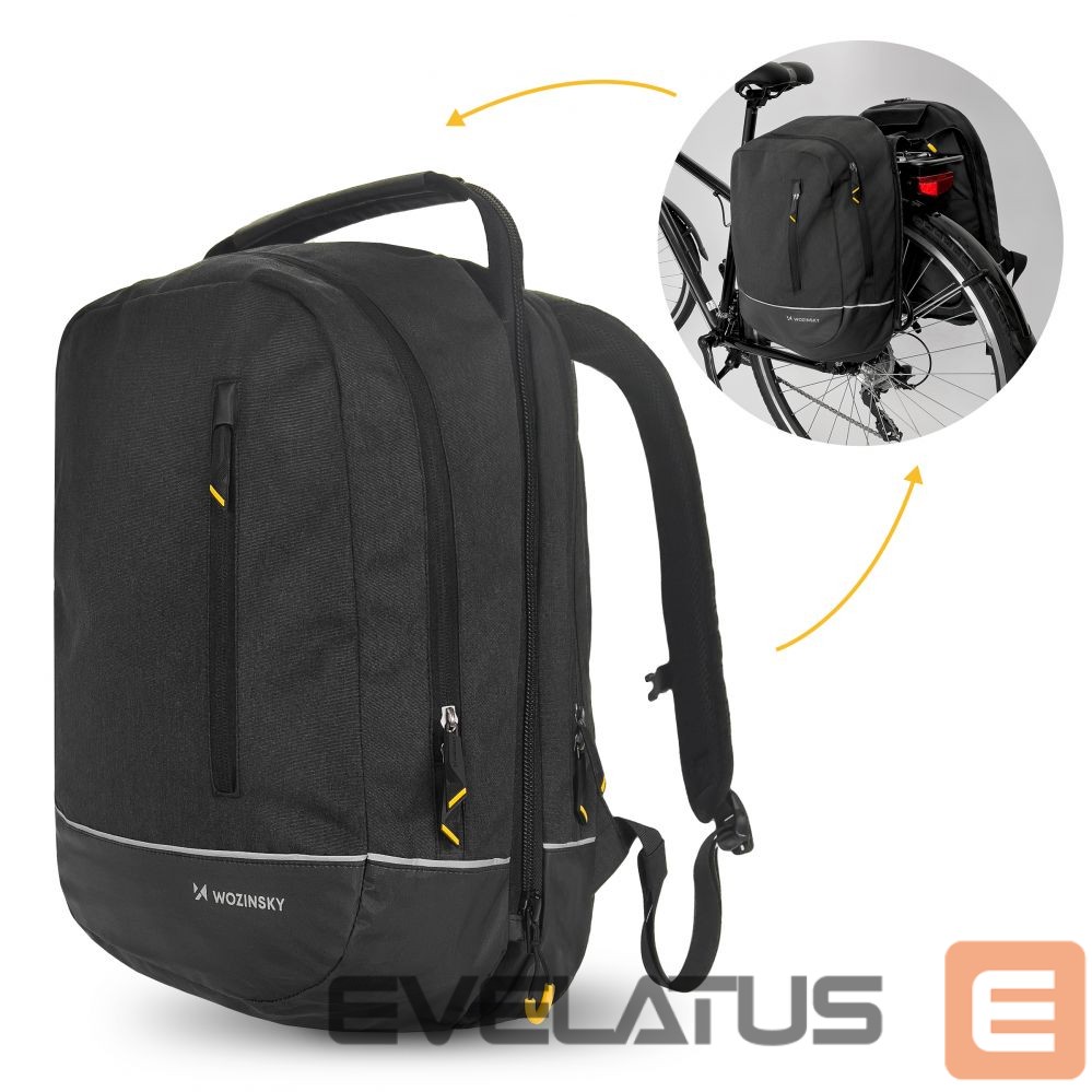 Jalgratta tarvik Wozinsky Wozinsky Double Bike Bag Backpack 2in1 30l Black (WBB30BK)