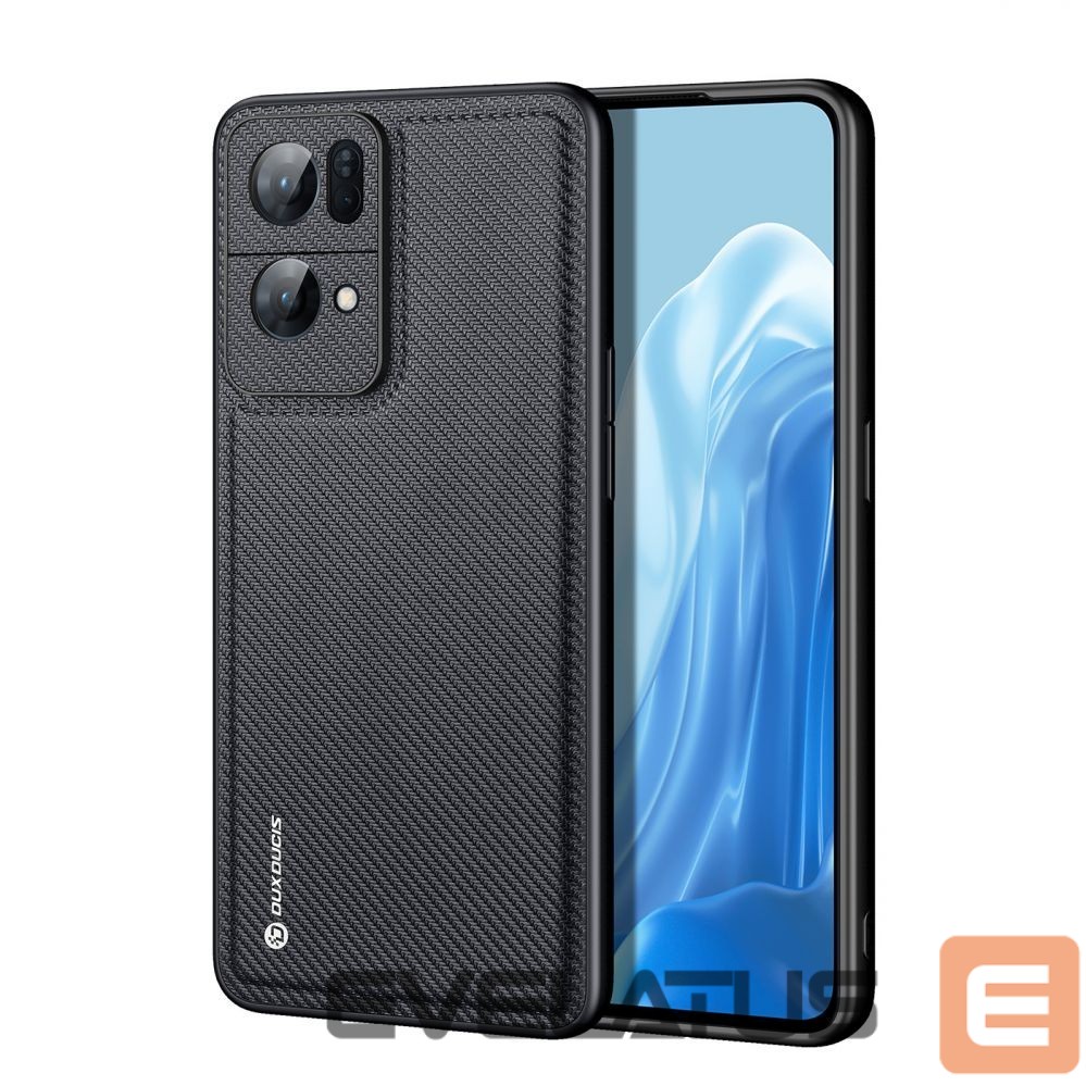 Tagakaaned Dux Ducis Dux Ducis Fino case cover covered with nylon material Oppo Reno7 Pro 5G black