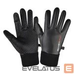 Jalgratta tarvik Hurtel  Men's insulated, anti-slip telephone gloves - black 