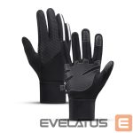 Jalgratta tarvik Hurtel  Insulated, anti-slip sports phone gloves (size XL) - black 