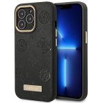 Tagakaaned Guess  Guess GUHMP14LSAPSTK iPhone 14 Pro 6.1" black/black hardcase Peony Logo Plate MagSafe 