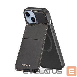 Tagakaaned Dux Ducis  3in1 Wallet Case with Stand for iPhone 15 Plus MagSafe RFID Blocker Dux Ducis Rafi Mag - Black 