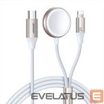 Rihm Joyroom  Joyroom 2 in 1 Lightning cable and inductive charger for Apple Watch 1.5m white (S-IW012) 