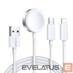 Rihm Joyroom  Joyroom S-IW008 3-in-1 cable magnetic charger USB-A - Lightning/USB-C 1.2m - white 