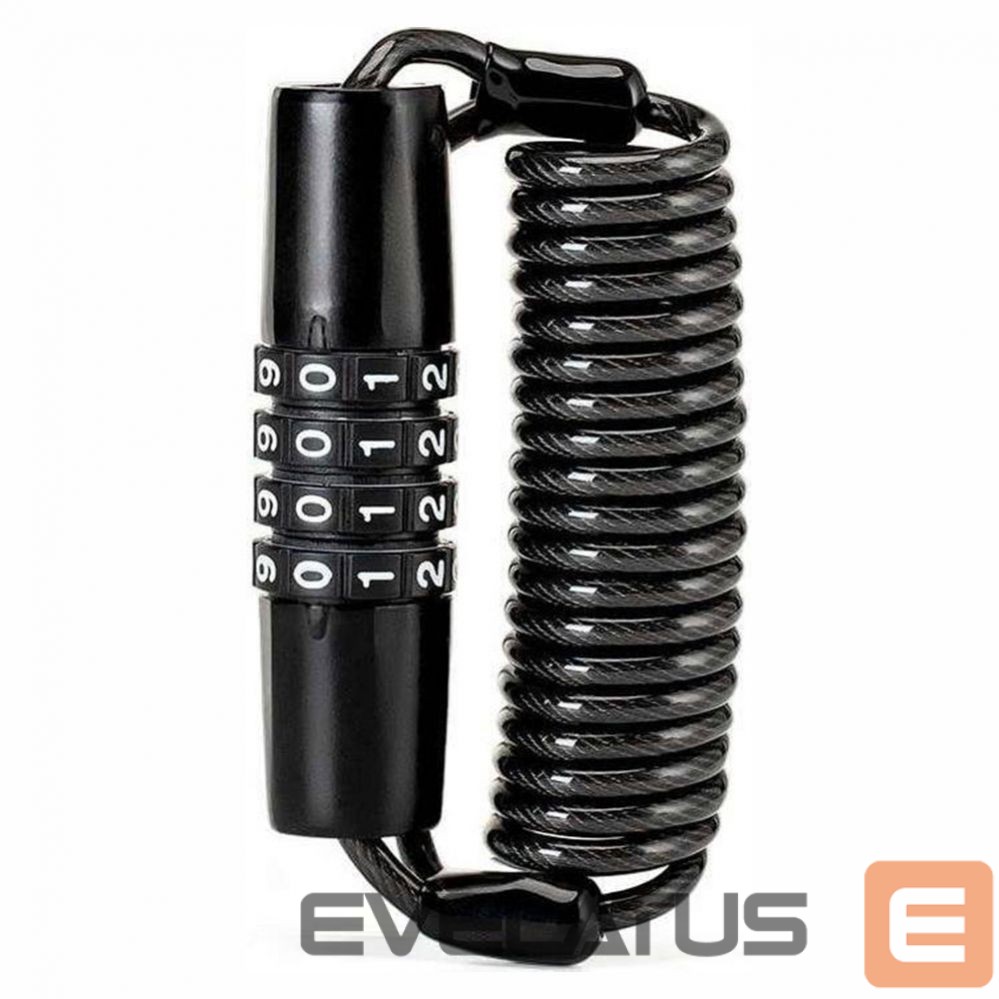 Jalgratta tarvik Rockbros Rockbros T609 bicycle lock with 1.5 m combination - black