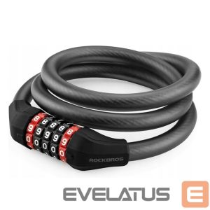 Jalgratta tarvik Rockbros  Rockbros RKS507-1BK bicycle lock with combination 1.8 m - black 