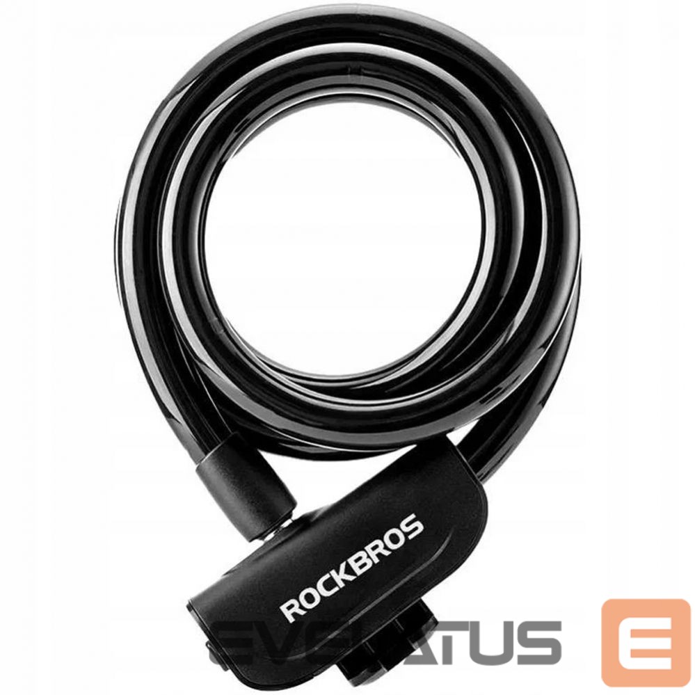 Jalgratta tarvik Rockbros Rockbros RKS515-BK bicycle lock with 1.1 m key - black