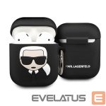 Tagakaaned Karl Lagerfeld  Case for AirPods 1 / 2 Karl Lagerfeld Silicone Ikonik - black 