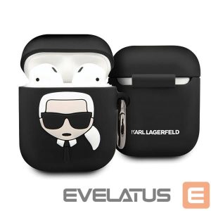 Tagakaaned Karl Lagerfeld  Case for AirPods 1 / 2 Karl Lagerfeld Silicone Ikonik - black 