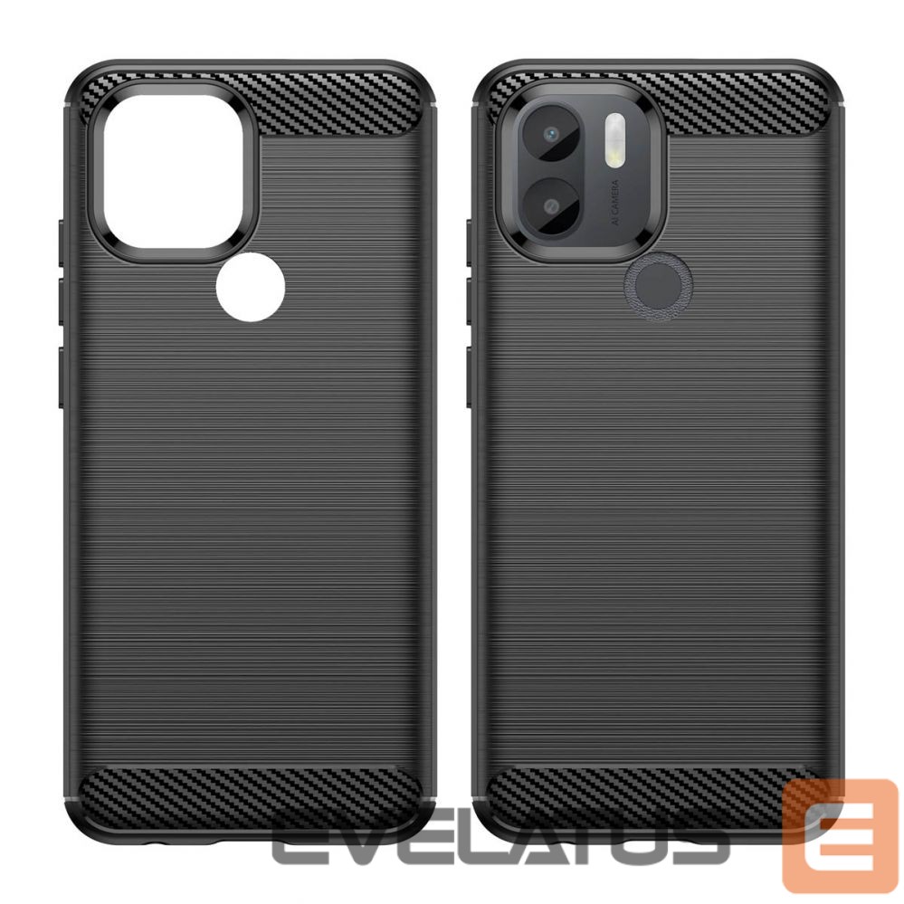 Tagakaaned Hurtel Carbon Case case for Xiaomi Redmi A1+ flexible silicone carbon cover black