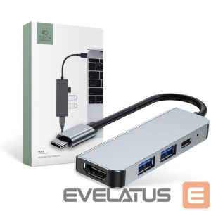 Muu arvutitarvik Tech-Protect  HUB Tech-Protect V2 4in1 USB-C - USB-A 3.0 / USB-A 2.0 / USB-C / HDMI - gray 