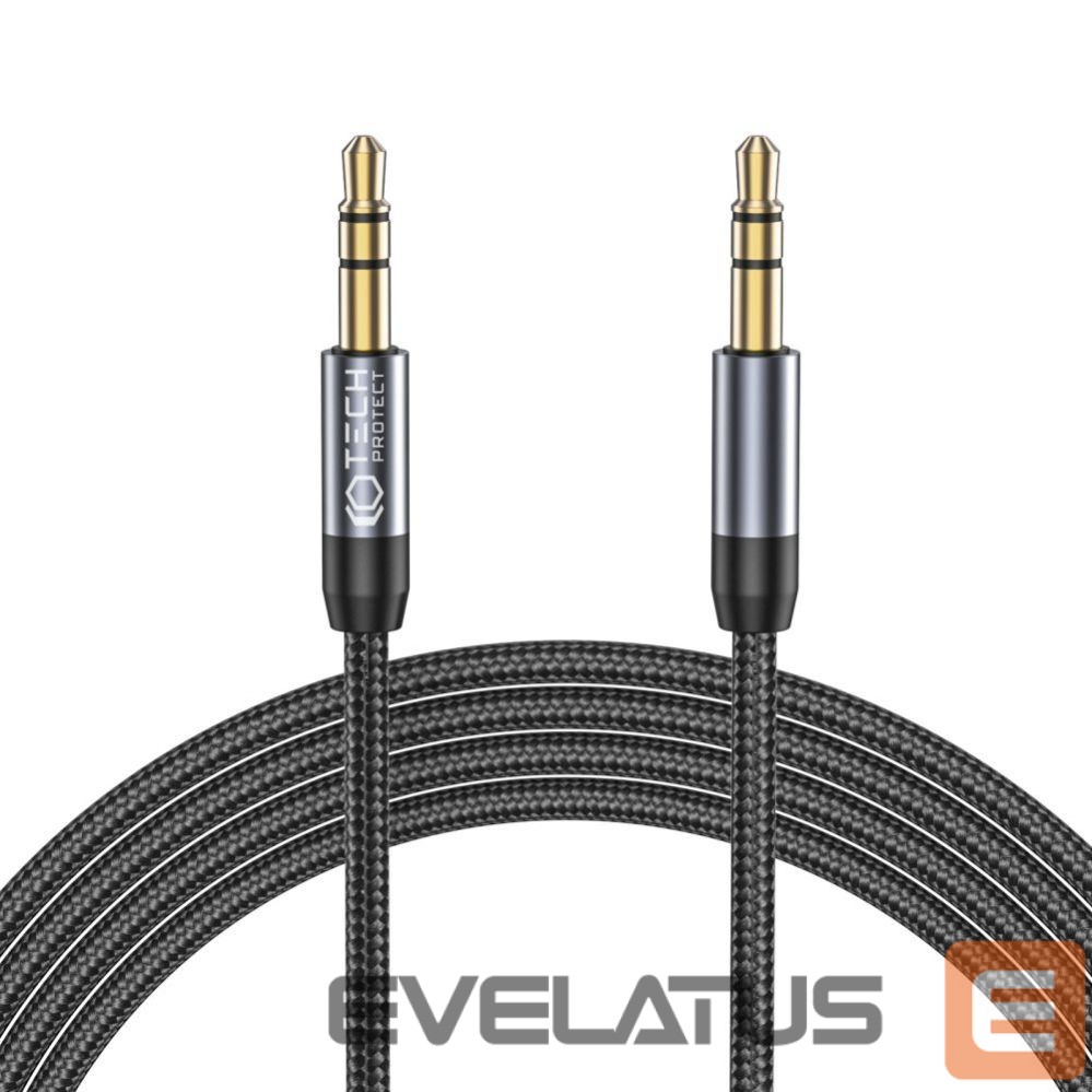 Kaabel Tech-Protect Tech-Protect UltraBoost cable 3.5mm mini jack / 3.5mm mini jack 1.5m - black