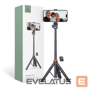 Kaameratarvik Tech-Protect  Tech-Protect L03S Bluetooth selfie stick with remote control, tripod up to 148cm and head 180 - black 