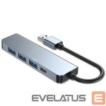 Muu arvutitarvik Tech-Protect  HUB Tech-Protect V0 5in1 USB-A - USB-A 3.0 / 3x USB-A 2.0 / USB-C - gray 