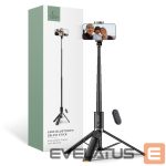 Kaameratarvik Tech-Protect  Tech-Protect L08S Bluetooth Selfie Stick with Remote Control, Tripod up to 141cm - Black 
