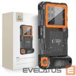 Teised Tech-Protect  Tech-Protect Waterproof Case IPX8 for 4.7-6.7" Smartphones - Black and Orange 