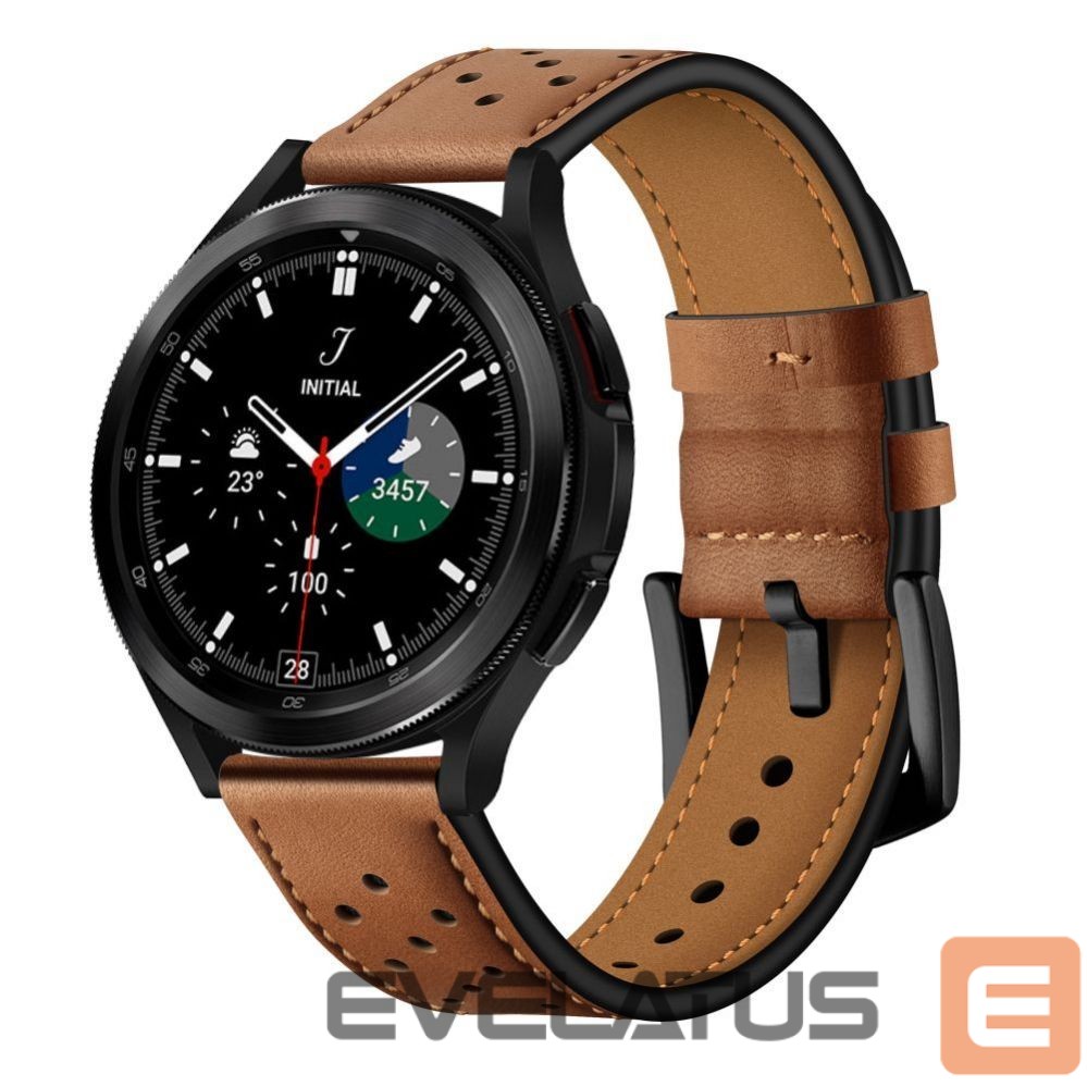 Rihm Tech-Protect Tech-Protect Leather Strap for Samsung Galaxy Watch 4 / 5 / 5 Pro / 6 / 7 / FE - Brown