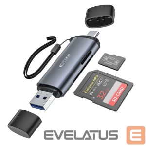 Mälupulk Tech-Protect  Tech-Protect UltraBoost SD/micro SD card reader with USB-C/USB-A connectors - gray 