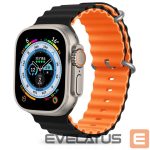 Rihm Tech-Protect  Tech-Protect IconBand Pro Strap for Apple Watch 4 / 5 / 6 / 7 / 8 / 9 / SE / Ultra 1 / 2 (42/44/45/49 mm) - Orange-Black 