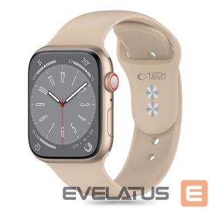 Rihm Tech-Protect  Tech-Protect Silicone Strap for Apple Watch 4 / 5 / 6 / 7 / 8 / 9 / SE (38 / 40 / 41 mm) - Brown 