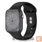 Rihm Tech-Protect  Tech-Protect Silicone Strap for Apple Watch 4 / 5 / 6 / 7 / 8 / 9 / SE / Ultra 1 / 2 (42 / 44 / 45 / 49 mm) - Black 