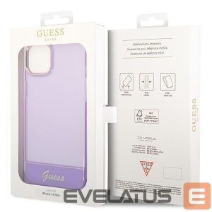 Tagakaaned Guess  Guess Translucent iPhone 14 6.1" Case - Purple 