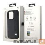 Tagakaaned BMW  BMW Leather Blue Dots iPhone 15 Pro Max Case - Black 