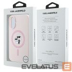 Tagakaaned Karl Lagerfeld  Karl Lagerfeld Silicone Karl&Choupette Heads Ring MagSafe iPhone 16 Case - Pink 
