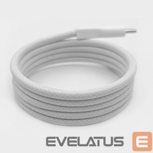 Kaabel Puro Elektrik  Puro Magnetic USB-C - USB-C 60W USB 3.2 (20 Gbps) 1m Magnetic Cable - White 
