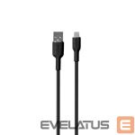 Kaabel Puro Elektrik  Puro Soft USB-A - Lightning Cable 1.5m Silicone - Black 
