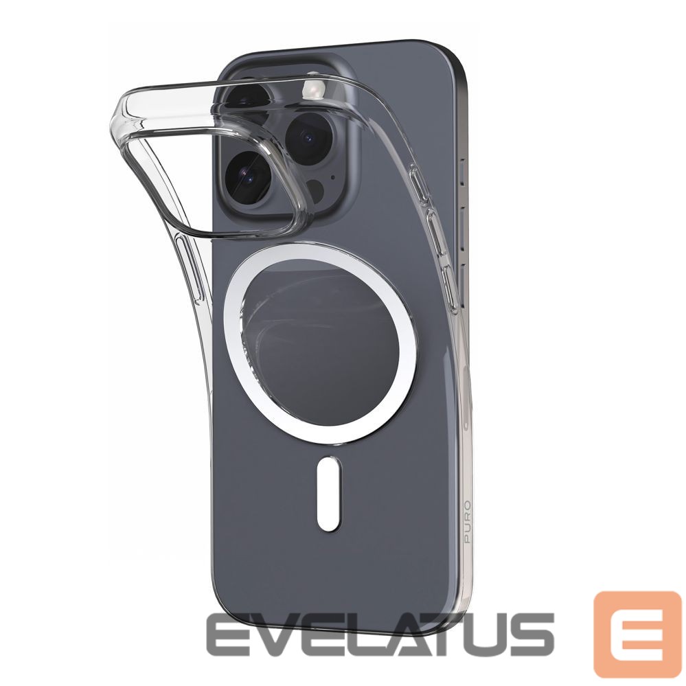 Tagakaaned Puro Puro 03 Mag MagSafe Silicone Case for iPhone 16 Pro Max - Transparent
