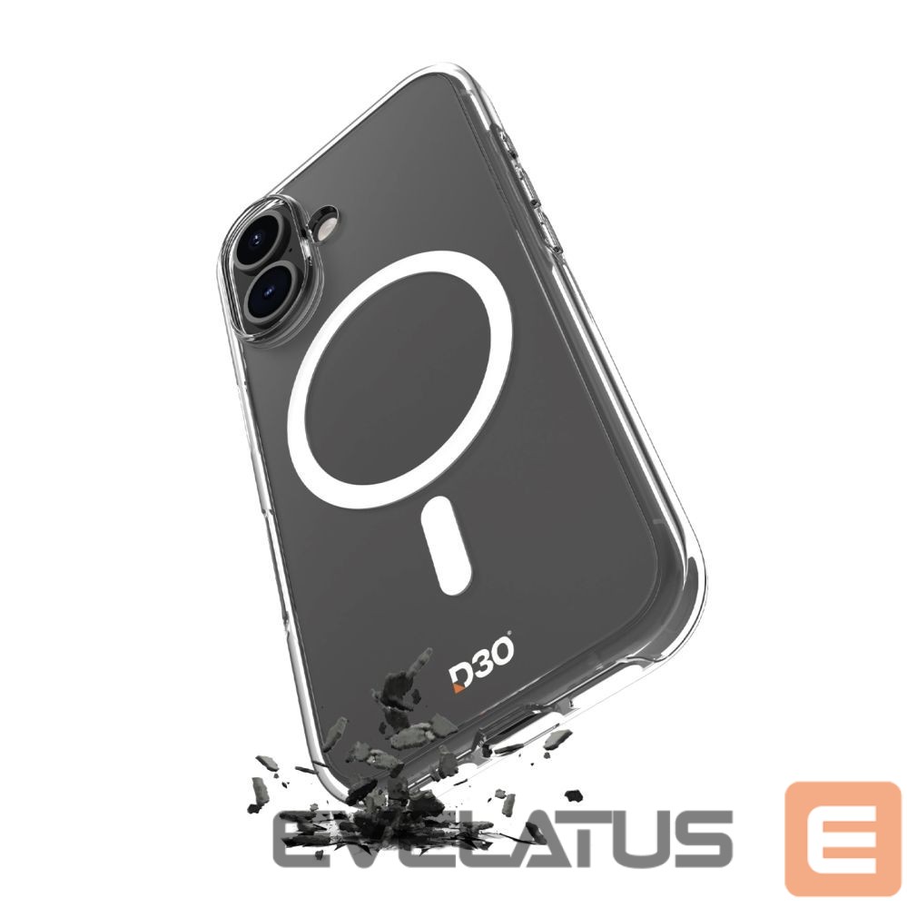 Tagakaaned Puro Puro Impact Clear D3O MagSafe Silicone Case for iPhone 16 - Transparent