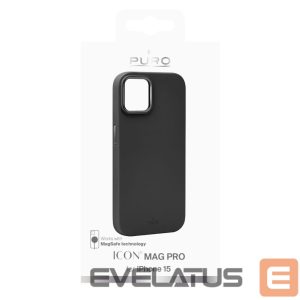 Tagakaaned Puro  Puro Icon Mag Pro MagSafe Silicone Case for iPhone 15 - Black 
