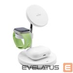 Adaptrid Puro Elektrik  Puro Mag Station 3 in 1 Inductive Charger with Stand - White 