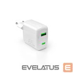 Adaptrid Puro Elektrik  Puro 65W GaN USB-A USB-C Wall Charger - White 